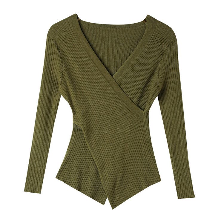 カシュクールニット クロスニット Vネック | COCOMOMO | 詳細画像23 