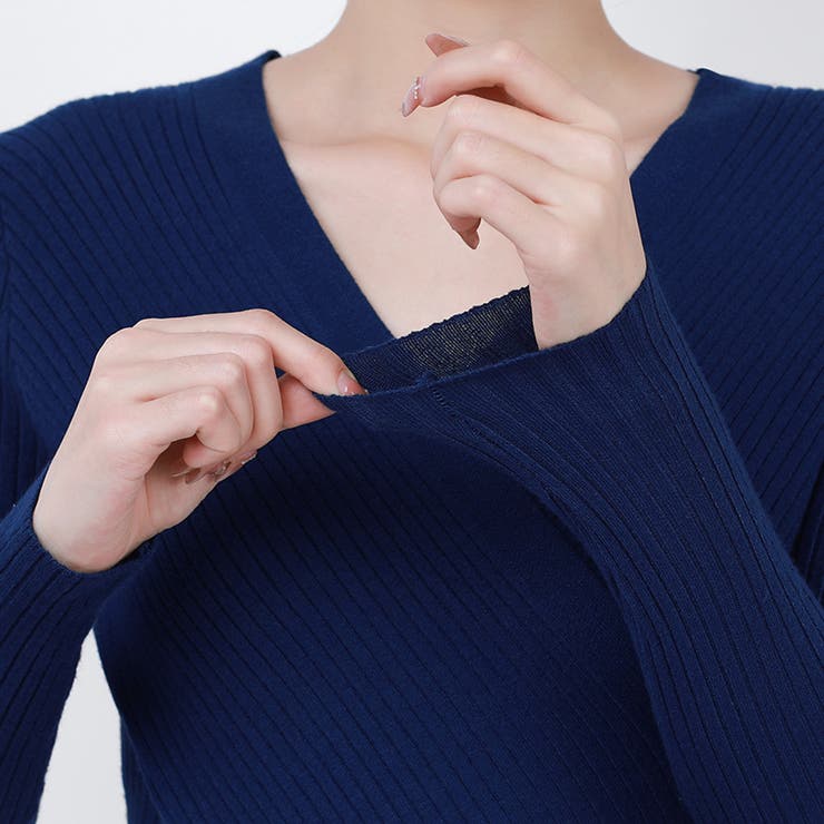 カシュクールニット クロスニット Vネック | COCOMOMO | 詳細画像15 