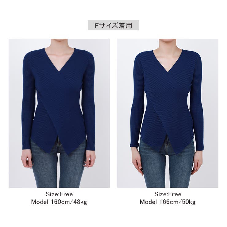 カシュクールニット クロスニット Vネック | COCOMOMO | 詳細画像18 