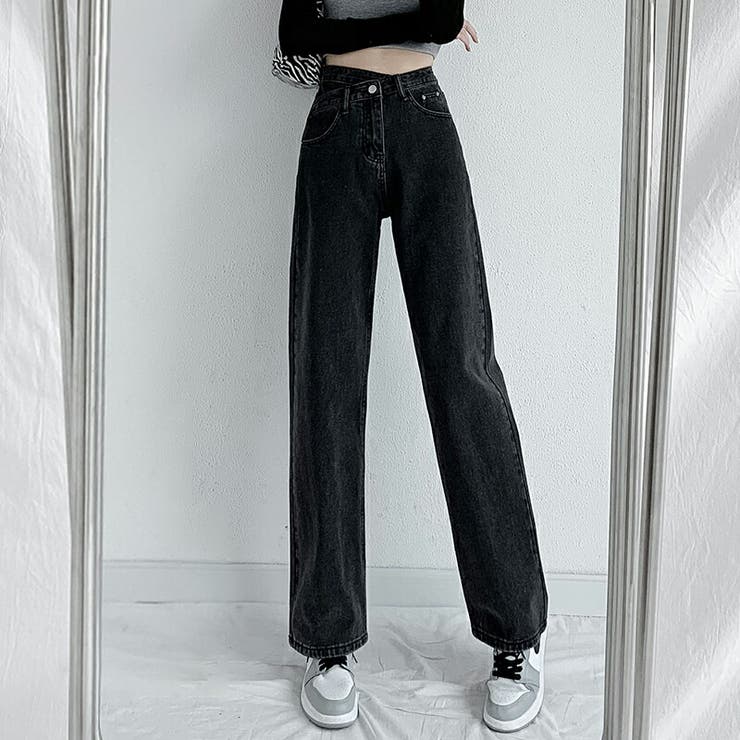 裏起毛 デニム ジーンズ ストレートデニム レディース ボトムス 品番 Cocw Cocomomo ココモモ のレディース ファッション通販 Shoplist ショップリスト