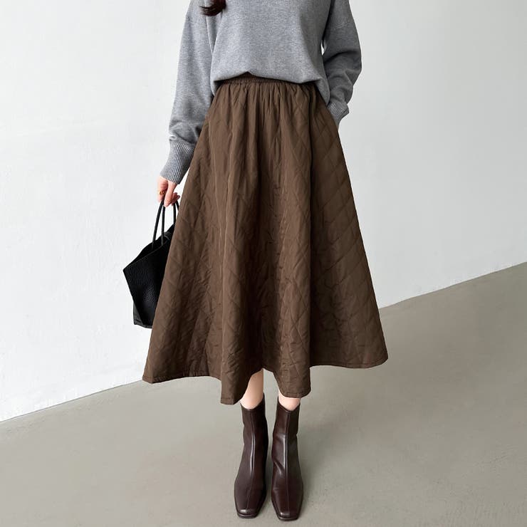 キルティング スカート フレア | COCOMOMO | 詳細画像6 