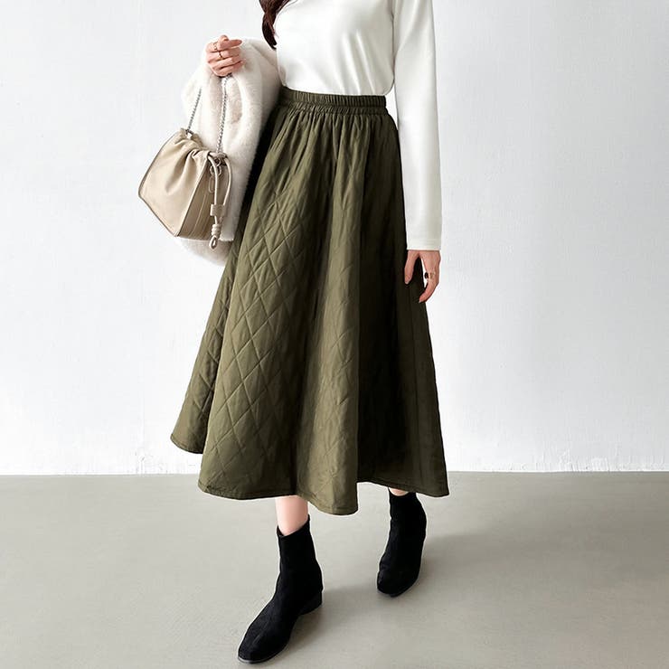 キルティング スカート フレア | COCOMOMO | 詳細画像8 