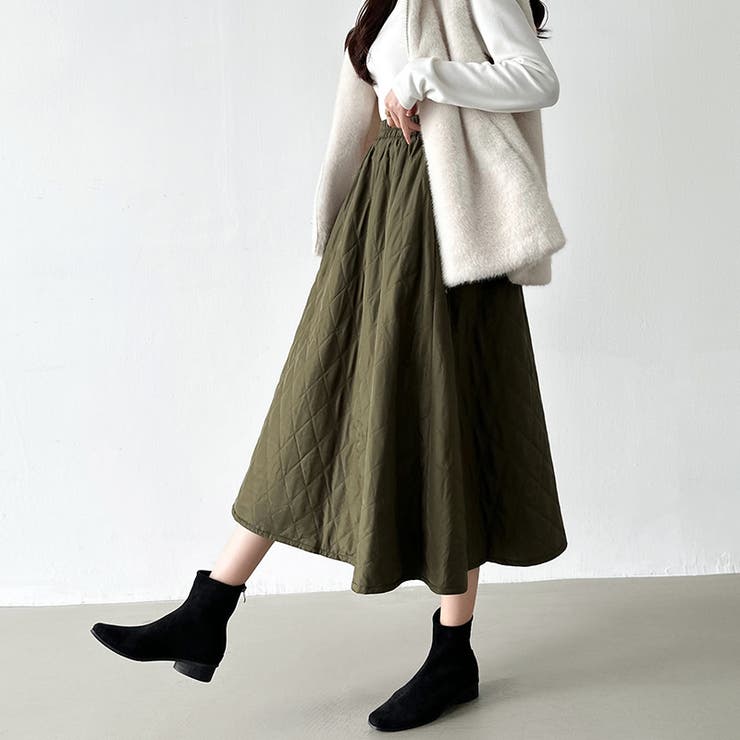キルティング スカート フレア | COCOMOMO | 詳細画像13 