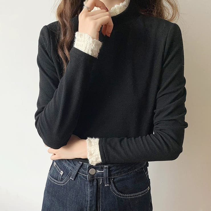 裏起毛 ニット トップス | COCOMOMO | 詳細画像10 