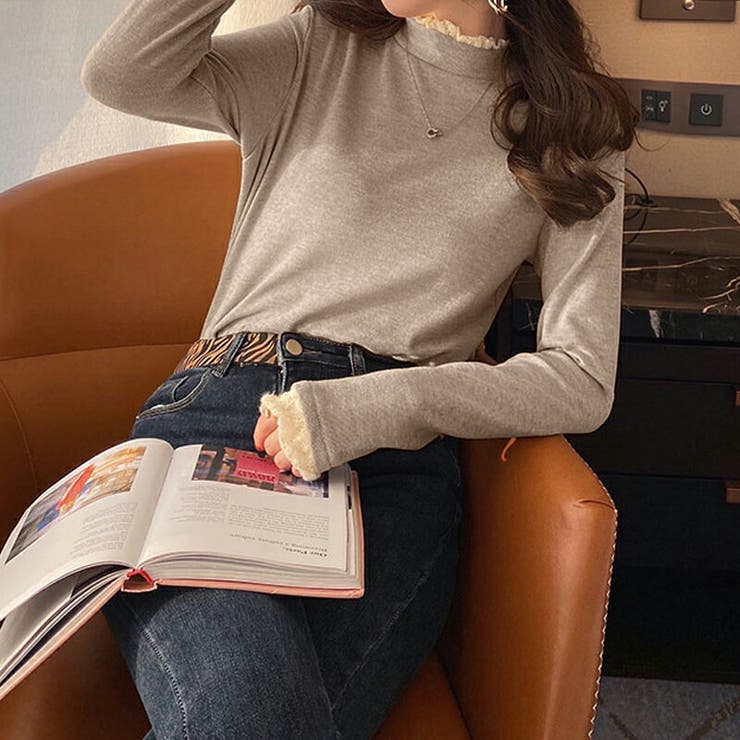 裏起毛 ニット トップス | COCOMOMO | 詳細画像5 