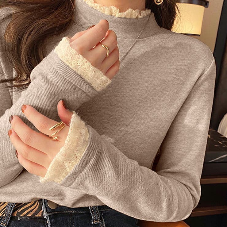 裏起毛 ニット トップス | COCOMOMO | 詳細画像6 