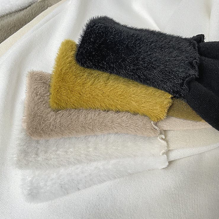 ふわふわ裏起毛 ヤク風メロフリルニット ハイネック | COCOMOMO | 詳細画像31 