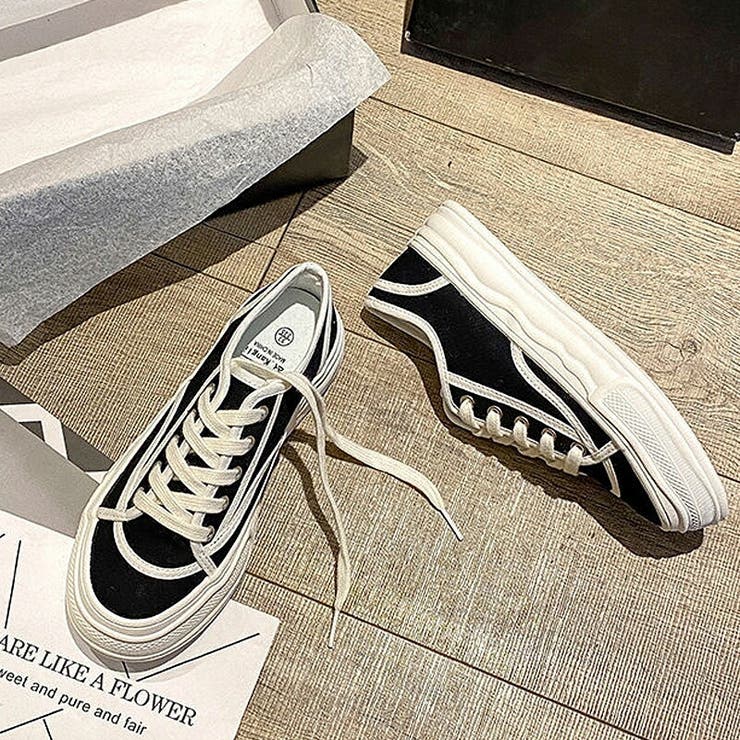 スニーカー レディース キャンバス ロウカット 厚底 ローカットスニーカー 品番 Cocw Cocomomo ココモモ のレディース ファッション通販 毎日送料無料 Shoplist ショップリスト