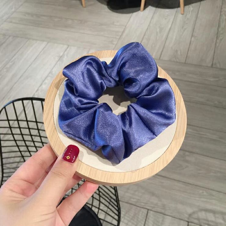 シャイニー素材シュシュ 光沢感 キラキラ | COCOMOMO | 詳細画像13 