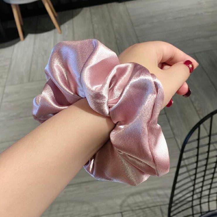 シャイニー素材シュシュ 光沢感 キラキラ | COCOMOMO | 詳細画像9 