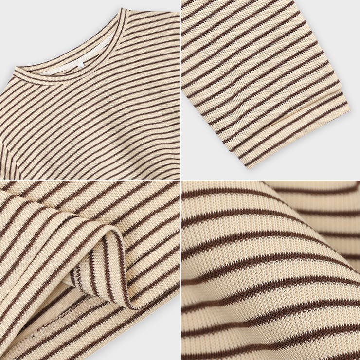 ボーダーロングTシャツ 春 ボーダー | COCOMOMO | 詳細画像28 