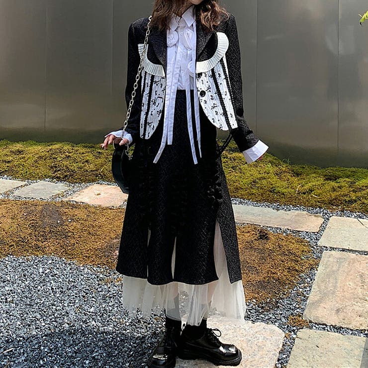 モード系フリルロングデザインスカート ロリータスカート シースルー 品番 Cocw Cocomomo ココモモ のレディース ファッション通販 Shoplist ショップリスト