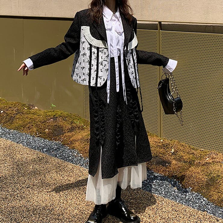 モード系フリルロングデザインスカート ロリータスカート シースルー 品番 Cocw Cocomomo ココモモ のレディース ファッション通販 Shoplist ショップリスト