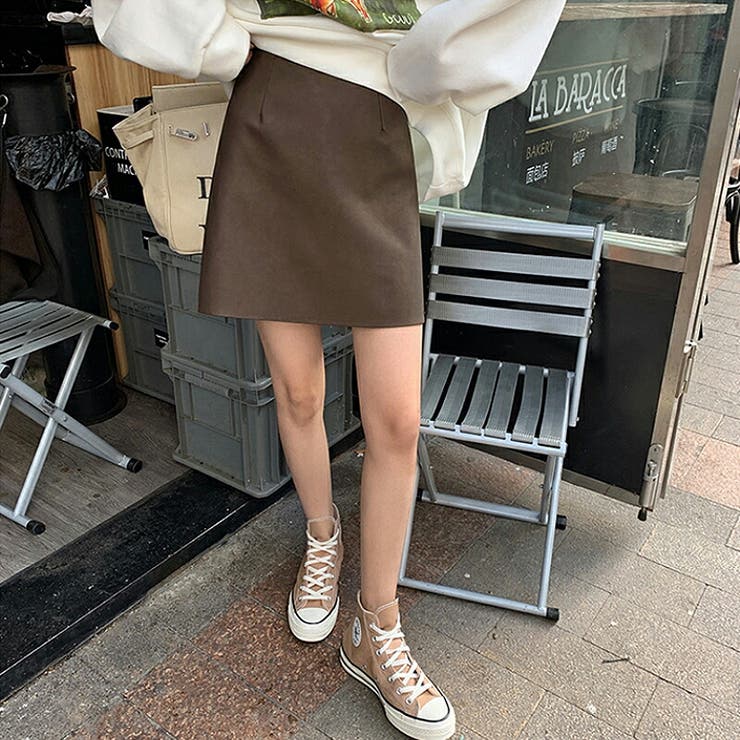 スカート ミニ フェイクレザー ミニスカート ショート丈