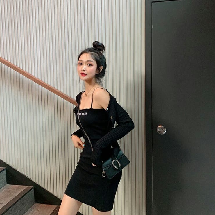 2枚セット キャミワンピース ミニワンピース[品番：COCW0004080  