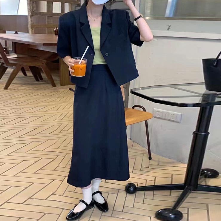 レディース セットアップ 半袖ジャケット ロングスカート 品番 Cocw Cocomomo ココモモ のレディースファッション通販 Shoplist ショップリスト