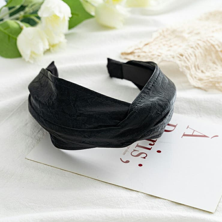 ブラック | ヘアバンド カチューシャ ヘアアクセサリー | COCOMOMO