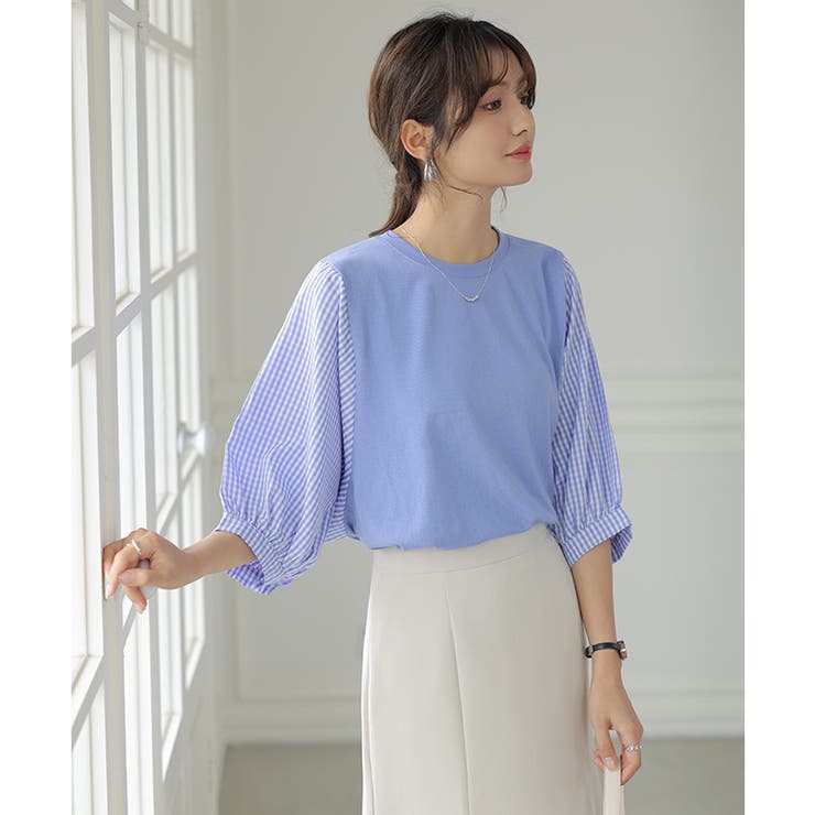 ブラウス コットン100% ドッキング | COCOMOMO | 詳細画像10 