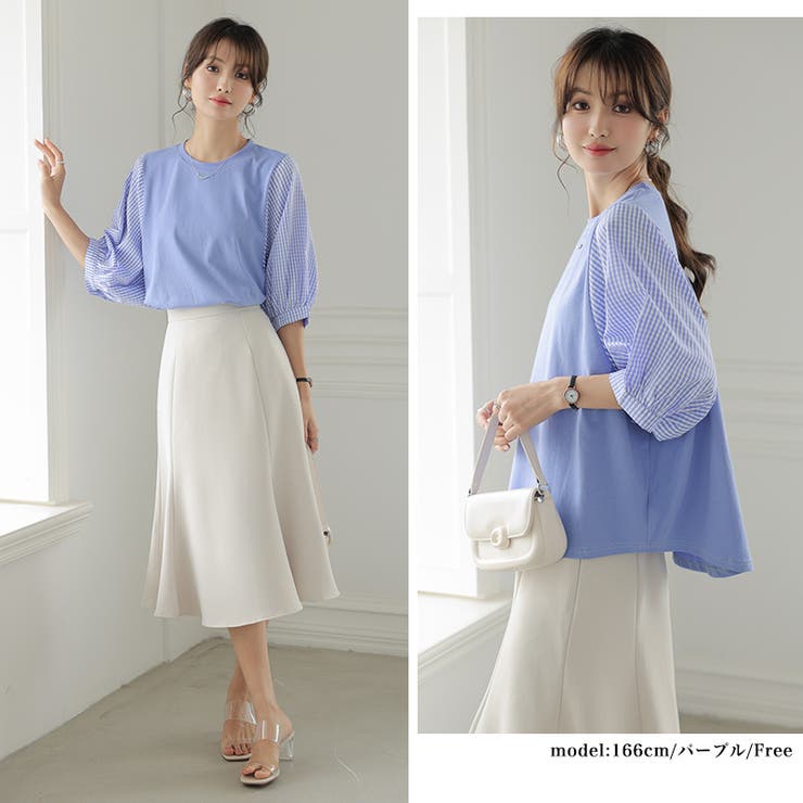 ブラウス コットン100% ドッキング | COCOMOMO | 詳細画像12 