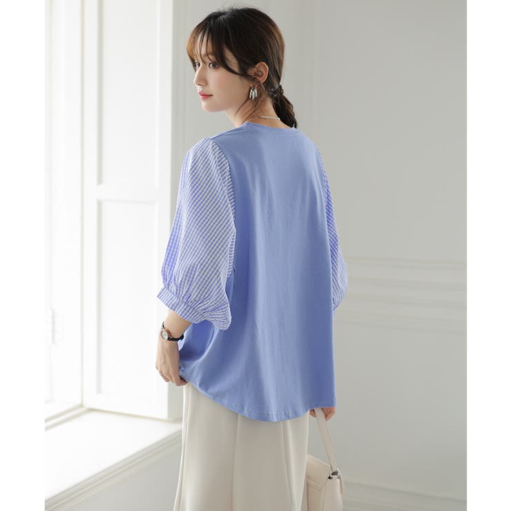 ブラウス コットン100% ドッキング | COCOMOMO | 詳細画像14 