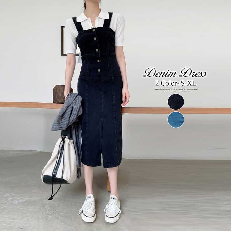 SOOR PLOOM デニムワンピース 3y SOORPLOOM Charlie Shortall (denim) - SEN_TO_SENCE