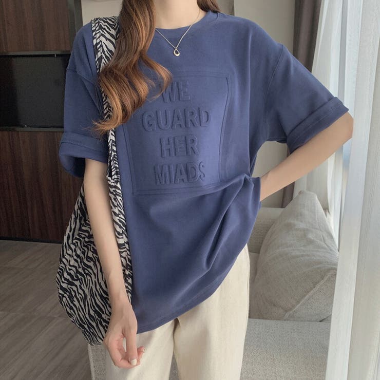 Tシャツレディース半袖 立体ロゴtシャツ オーバーサイズビッグシルエット 品番 Cocw Cocomomo ココモモ のレディース ファッション通販 Shoplist ショップリスト