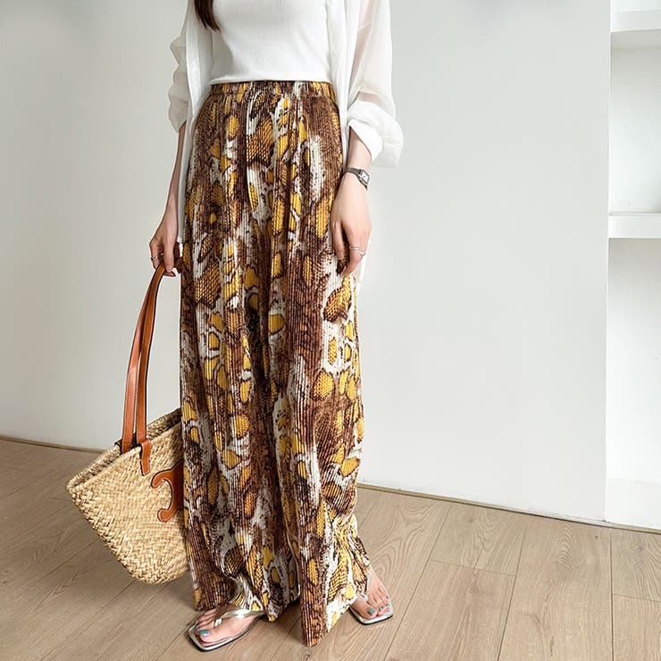 ワイドパンツ イージーパンツ プリーツワイドパンツ | COCOMOMO | 詳細画像31 