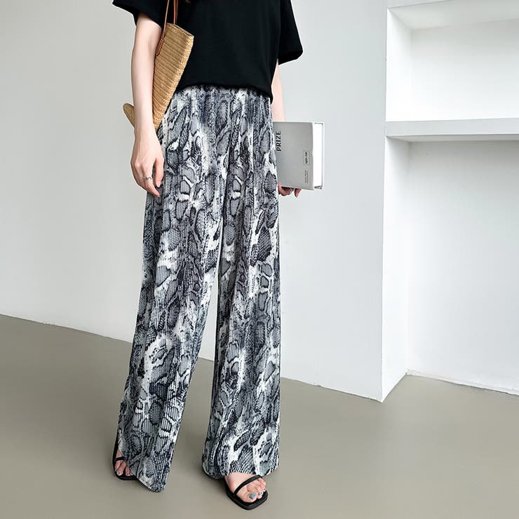 ワイドパンツ イージーパンツ プリーツワイドパンツ | COCOMOMO | 詳細画像40 