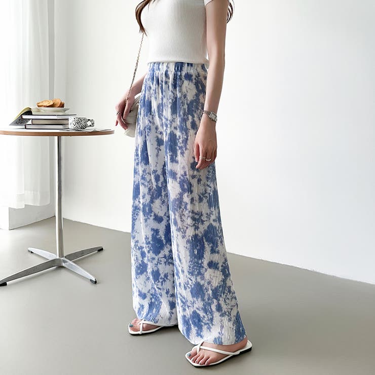 ワイドパンツ イージーパンツ プリーツワイドパンツ | COCOMOMO | 詳細画像47 