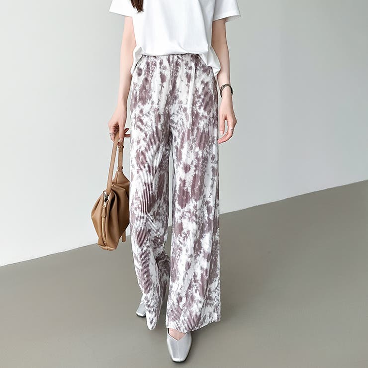 ワイドパンツ イージーパンツ プリーツワイドパンツ | COCOMOMO | 詳細画像48 