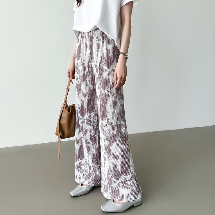 ワイドパンツ イージーパンツ プリーツワイドパンツ | COCOMOMO | 詳細画像49 