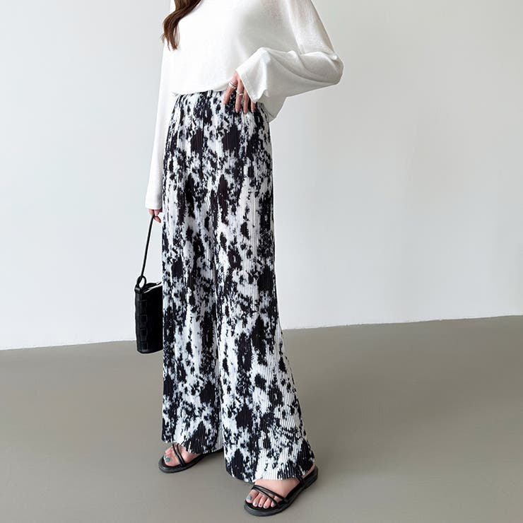 ワイドパンツ イージーパンツ プリーツワイドパンツ | COCOMOMO | 詳細画像55 