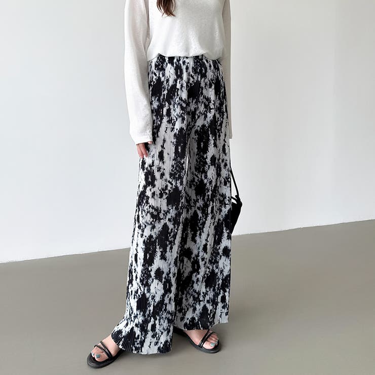 ワイドパンツ イージーパンツ プリーツワイドパンツ | COCOMOMO | 詳細画像56 