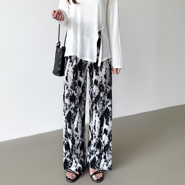 ワイドパンツ イージーパンツ プリーツワイドパンツ | COCOMOMO | 詳細画像57 