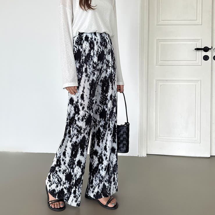 ワイドパンツ イージーパンツ プリーツワイドパンツ | COCOMOMO | 詳細画像60 