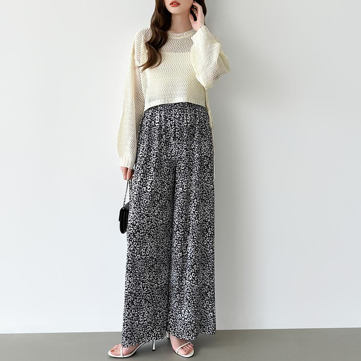 ワイドパンツ イージーパンツ プリーツワイドパンツ | COCOMOMO | 詳細画像65 