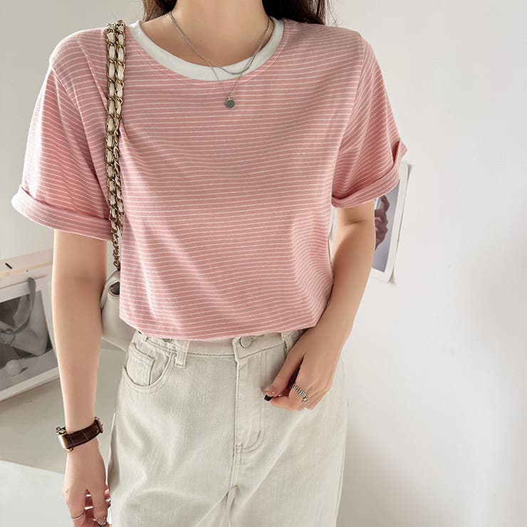 Tシャツ ボーダートップス カットソーレディース | COCOMOMO | 詳細画像25 