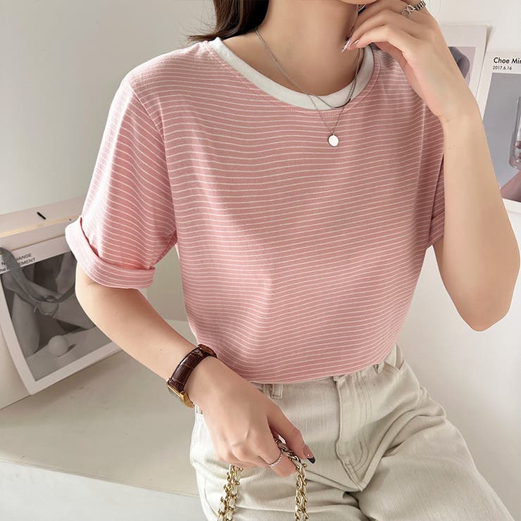 Tシャツ ボーダートップス カットソーレディース | COCOMOMO | 詳細画像26 