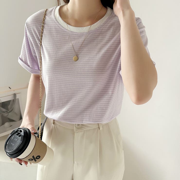 Tシャツ ボーダートップス カットソーレディース | COCOMOMO | 詳細画像28 