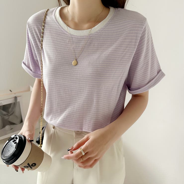 Tシャツ ボーダートップス カットソーレディース | COCOMOMO | 詳細画像29 