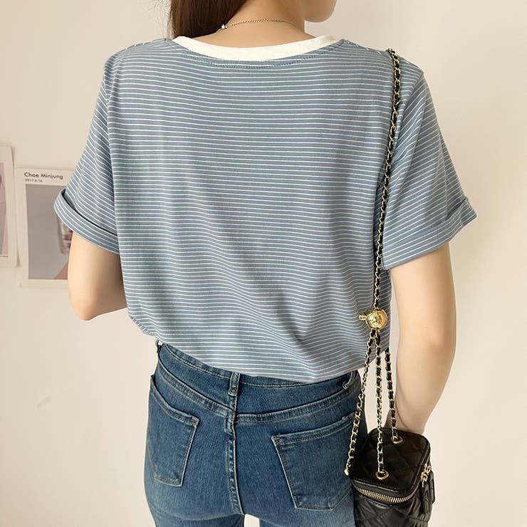 Tシャツ ボーダートップス カットソーレディース | COCOMOMO | 詳細画像30 