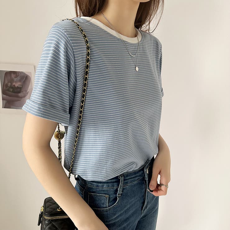 Tシャツ ボーダートップス カットソーレディース | COCOMOMO | 詳細画像31 