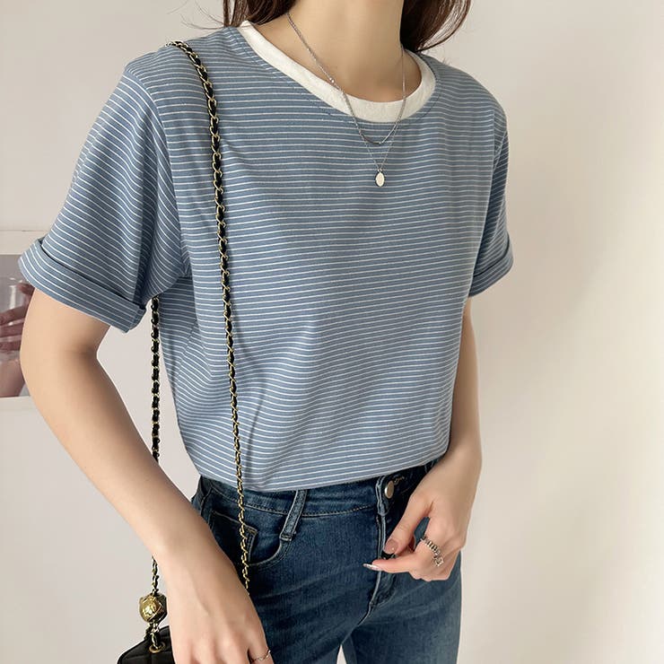 Tシャツ ボーダートップス カットソーレディース | COCOMOMO | 詳細画像32 