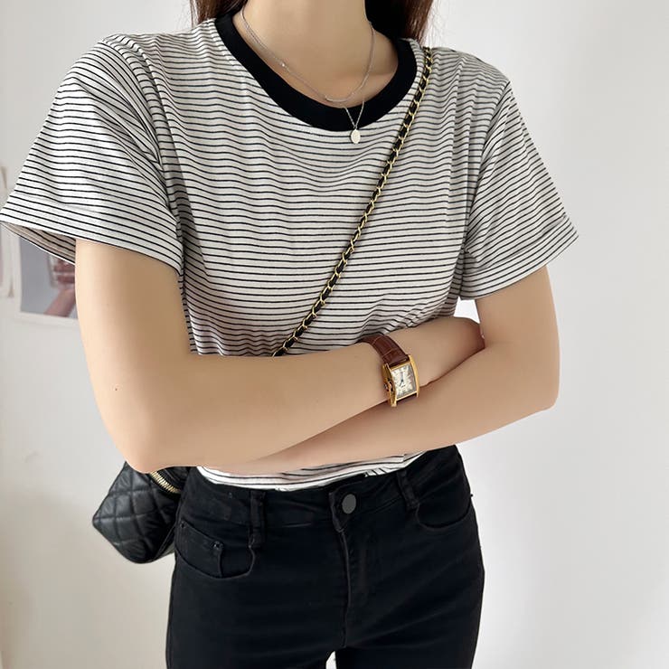 Tシャツ ボーダートップス カットソーレディース | COCOMOMO | 詳細画像34 