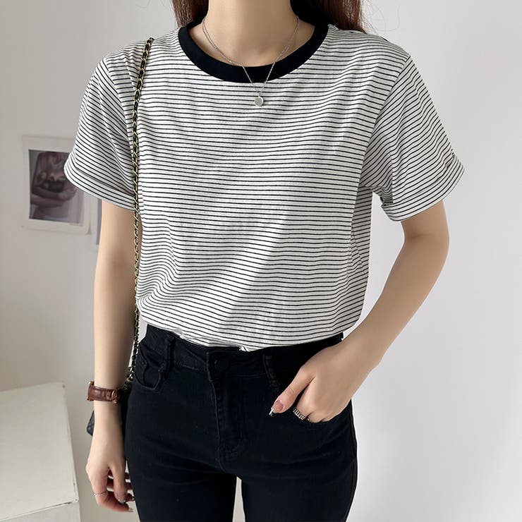 Tシャツ ボーダートップス カットソーレディース | COCOMOMO | 詳細画像35 