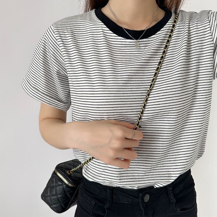 Tシャツ ボーダートップス カットソーレディース | COCOMOMO | 詳細画像37 