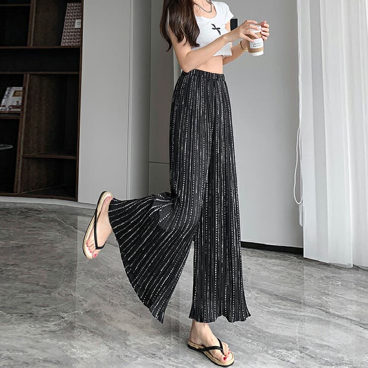 B6646■トゥモローランド ワイド ガウチョ パンツ スカーチョ 34 B6646□トゥモローランド ワイド ガウチョ パンツ スカーチョ 34