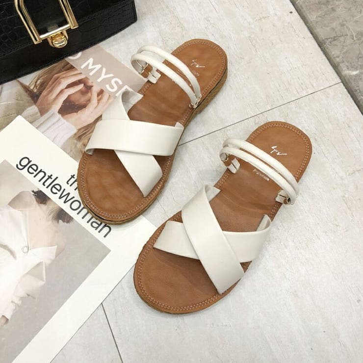 サンダル フラットクロスベルトサンダル ぺたんこサンダル | COCOMOMO | 詳細画像7 