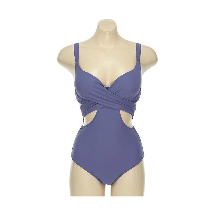 グレイ・ブルー | 水着 モノキニ ワンピース | COCOMOMO