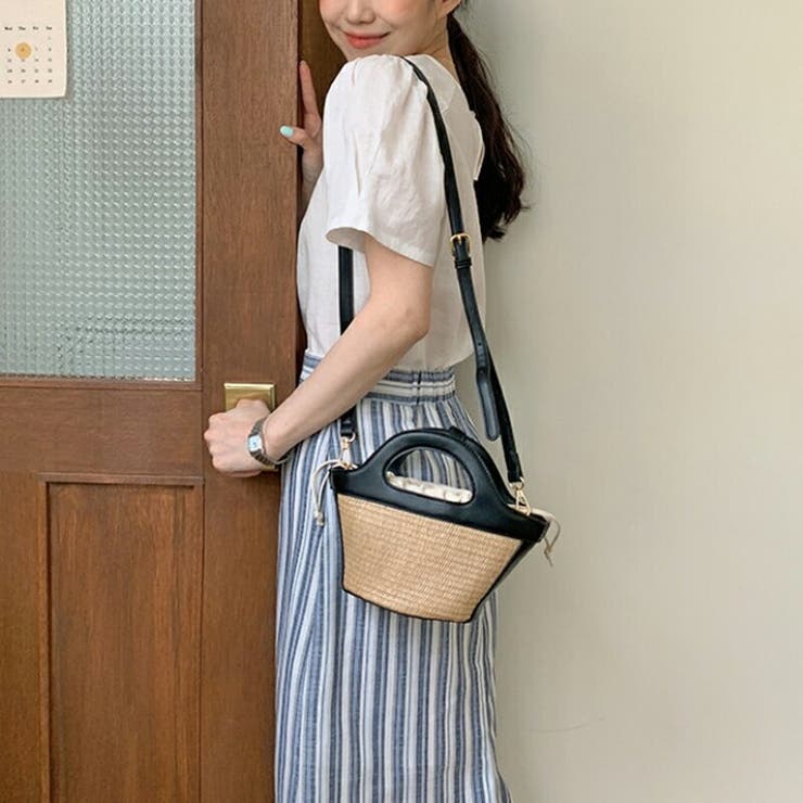 バッグ かごバッグ 2wayバッグ[品番：COCW0004630]｜COCOMOMO